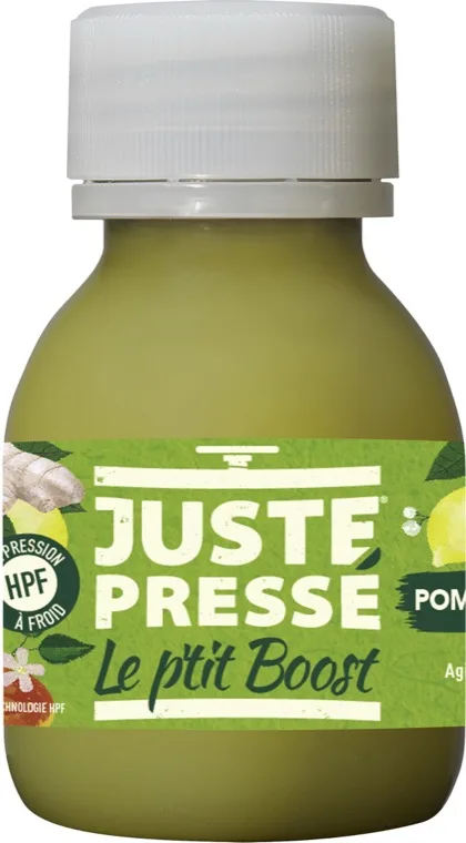 Cold-pressed juice bottle from Elviruch JusLab